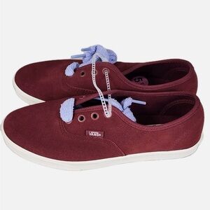 VANS AUTHENTIC LOWPRO Fat Lace Halogen Blue Skate Shoes